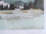 a picture of a picture of a snowy landscape