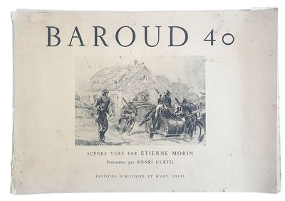 un vieux livre sur lequel figure la photo d'un groupe d'hommes à cheval