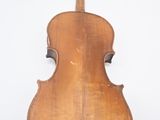 an old violin on a white background with a white background