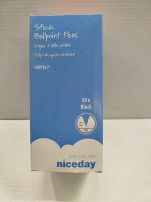 Lot de 50 - NICEDAY - Stylos à bille - Pointe fine 0.4mm - E…