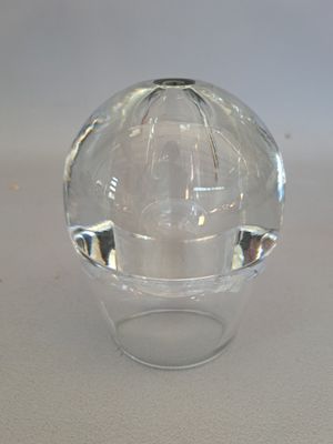 Soliflore en cristal ou verre. H.