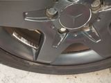 a close up of a tire on a car ' s rim