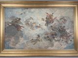 une image représentant un tableau accroché au mur d'une pièce