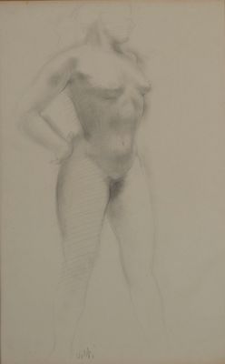 an image of a drawing of a woman with her hands on her hips