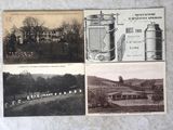 trois anciennes cartes postales représentant une ferme et une maison de campagne