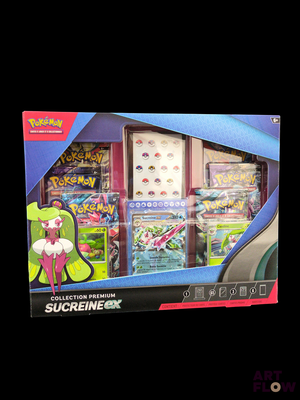 une photo d'une boîte de jouets Pokémon sur fond noir
