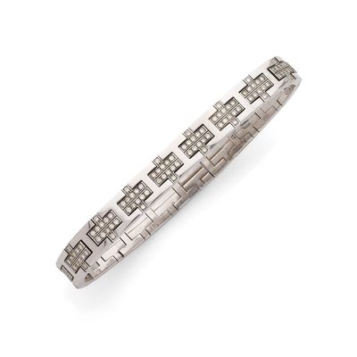 HERMES Bracelet « Khilim » Diamants ronds taille brillant - Photo 1