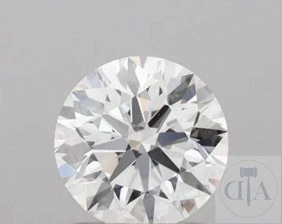 un diamant rond taille brillant présentant un léger centrage