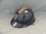 a helmet that is sitting on a table