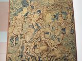 une image d'une tapisserie accrochée au mur d'une pièce