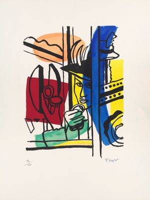painting of a painting of a man and a woman in a kitchen