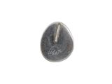 a small silver button with a picture of a person on it