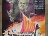 an old movie poster of a man on a boat in the ocean