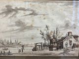 a picture of a painting on the wall of a house