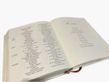 an open book that has a list of things on it