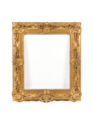 a gold frame with a white background and a white background
