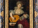 Portrait d'une dame jouant du luth, par [auteur inconnu]