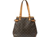 Sac cabas Louis Vuitton en toile Monogram marron et cuir