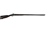 un fusil sur fond blanc avec une arme au premier plan