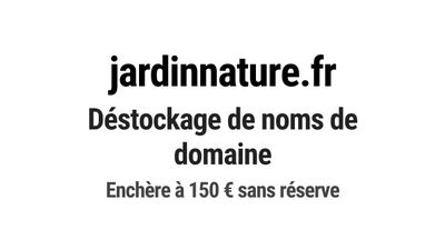 Nom de domaine jardinnature.fr.