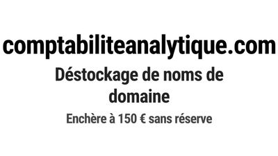Nom de domaine comptabiliteanalytique.