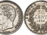 une pièce en argent portant le portrait d'un homme