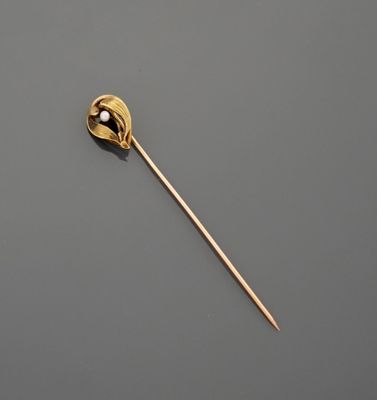 Maison Savard Délicate épingle de cravate ou de revers en or…