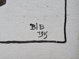 a drawing on the wall of a building that says bib to you