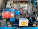 a close up view of a large engine on a truck