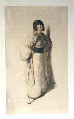 Edgar CHAHINE (1874-1947) Ghemma au ruban noir - Photo 1