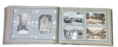an open book that has pictures of people in it
