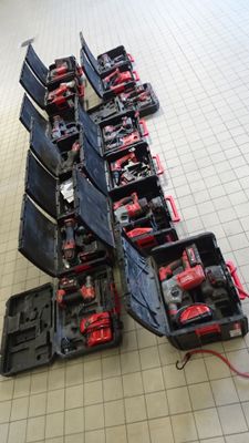 a lot of tools that are sitting on the floor