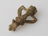 a small piece of wood that has been carved into it