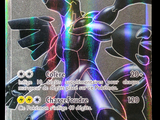 gros plan d'une carte pokemon sur fond noir