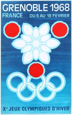 a poster for the 1936 olympic games in france