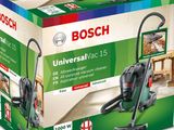 une boîte d'aspirateurs universels Bosch dont le couvercle est ouvert