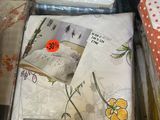 many different types of bedding on display in a store