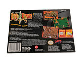 the back cover of a video game box with a picture of a man playing a video game