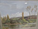 a picture of a picture of a landscape in a frame