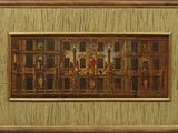 une image représentant un tableau d'un bâtiment sur lequel figure une horloge