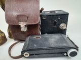 three pieces of luggage sitting next to each other on a table