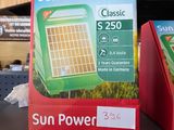 two boxes of sun power on the shelf in the store