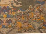a picture of a painting on the wall of a building