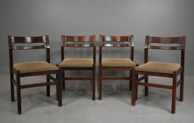 BAUMANN, dans le goût de - Suite de 4 CHAISES scandinaves en…