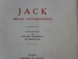 an open book with a picture of jack on it sitting on top of a table