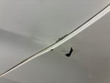 a black bug that is sitting on the hood of a white car