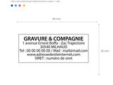 dimensionss de l ' empreinte gravure & compagnie