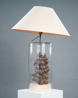 l'image d'une lampe posée sur une table