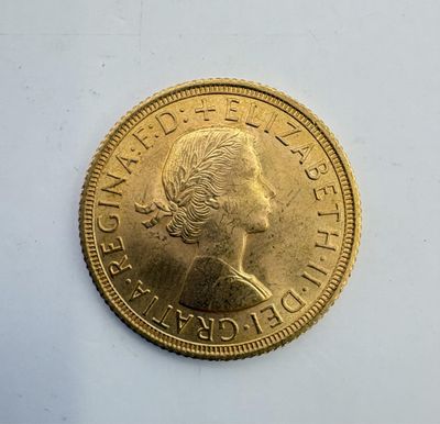 Souverain or Elisabeth II 1958.