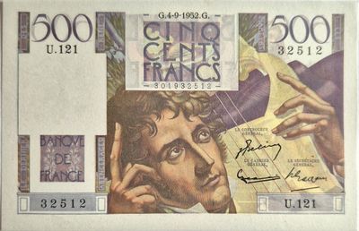 500 francs Chateaubriand 4/9/1952, SPL